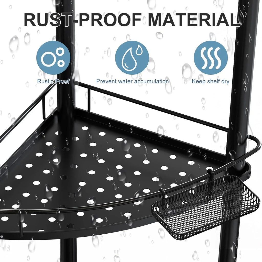 4-Tier Corner Shower Caddy Organizer