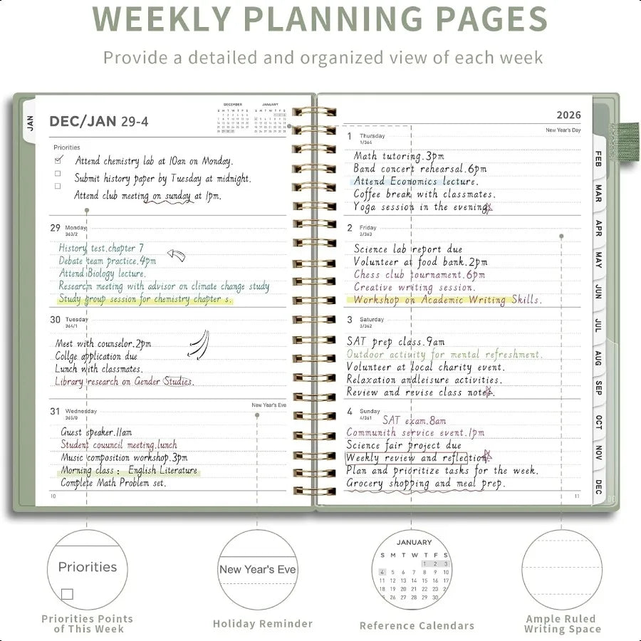 Planner 2026 Weekly and Monthly Planner