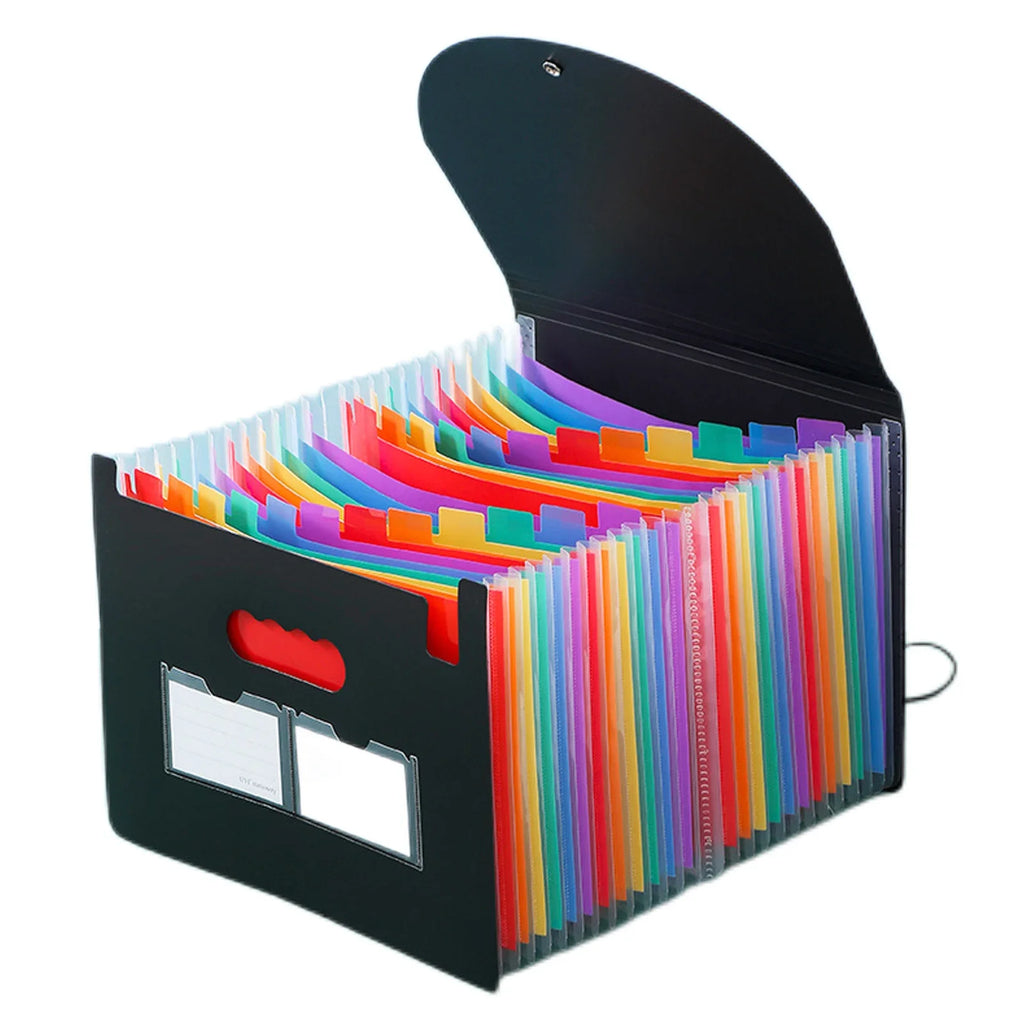 A4 Expanding File Folder with Color Tabs