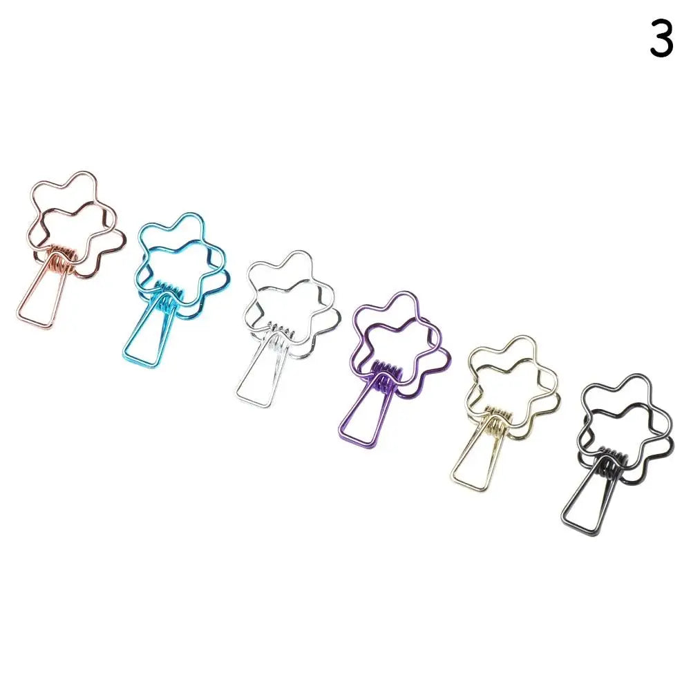 6PCs/Set Hollowed Out Binder Clip