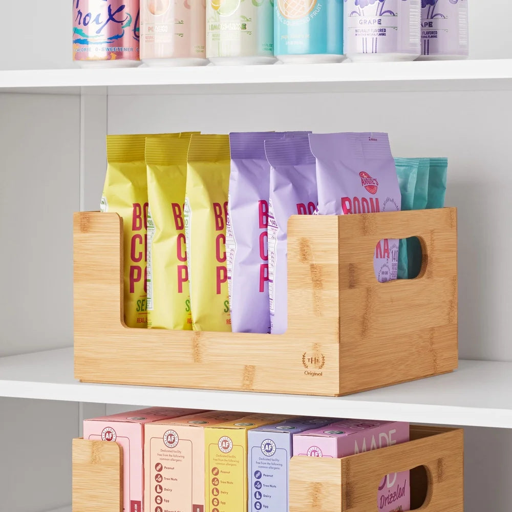 Bamboo Storage Bins Set of 2