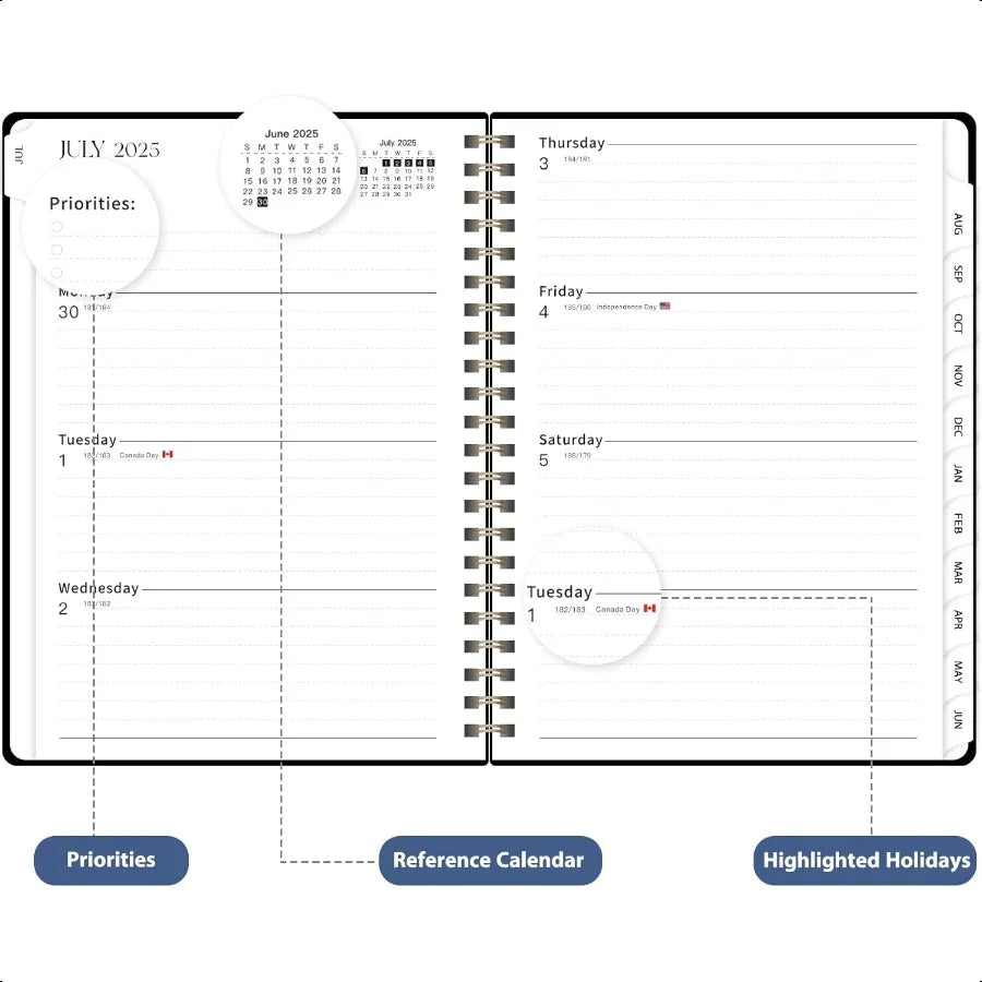 Planner Monthly Calendar Notebook