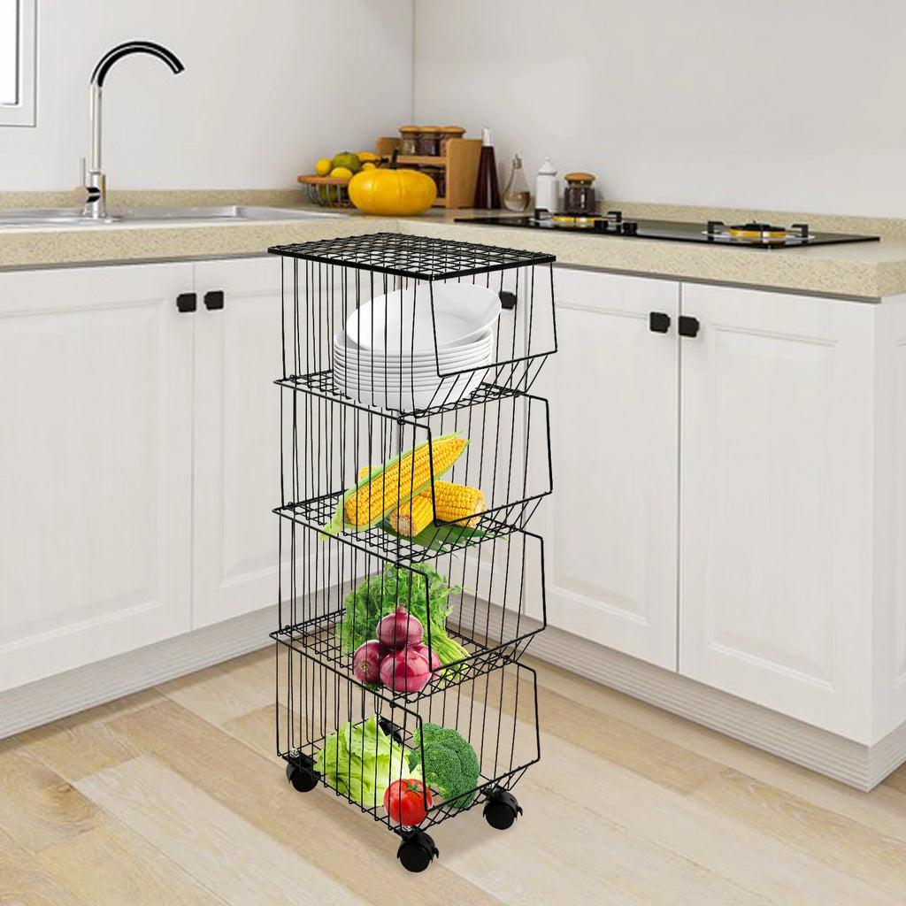 4-Tier Fruit Basket Stand