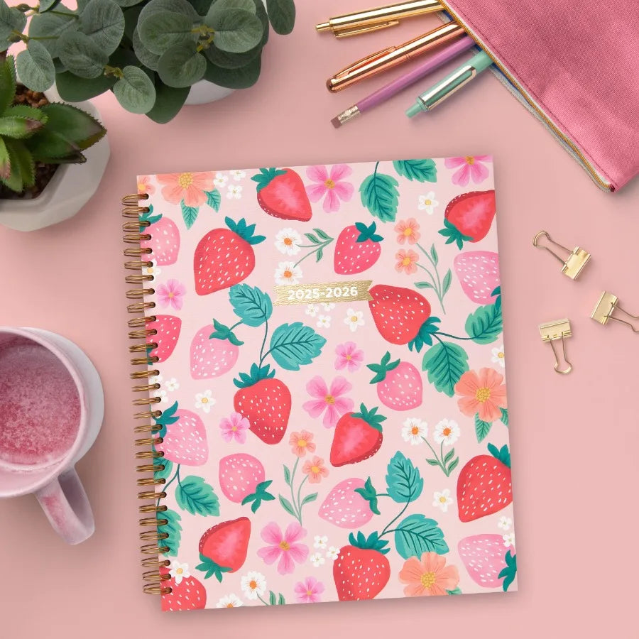 Pink Strawberry 15 Month Planner