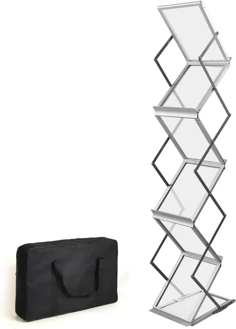 Foldable Aluminum Magazine Rack