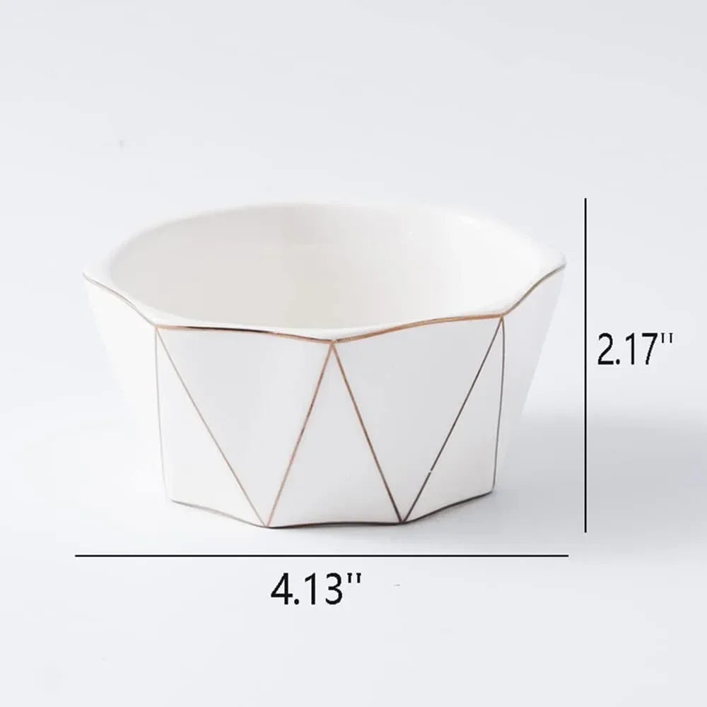 Geometric Ceramic Paper Clip Dispenser