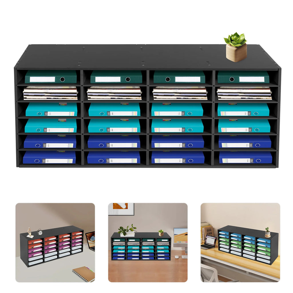 PVC Black Literature Organizers