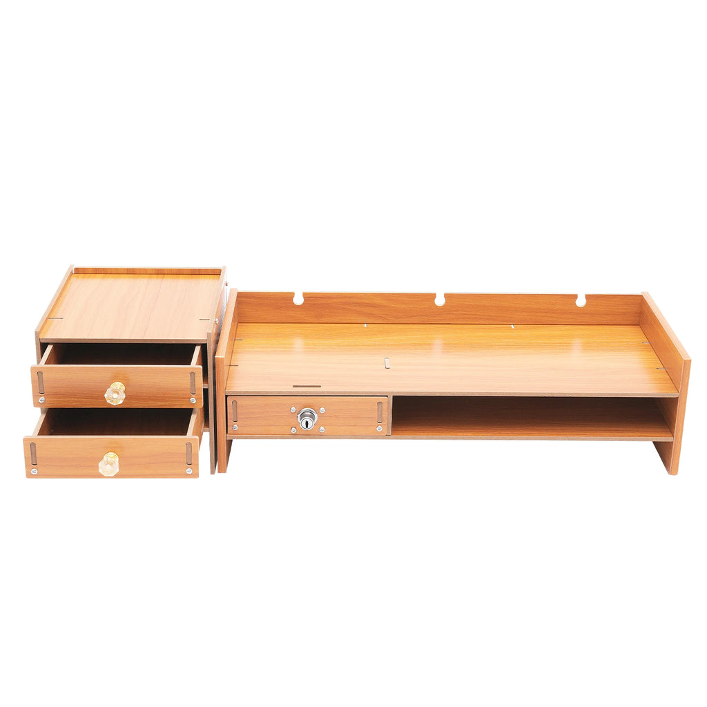 3 Drawers Computer Monitor Stand