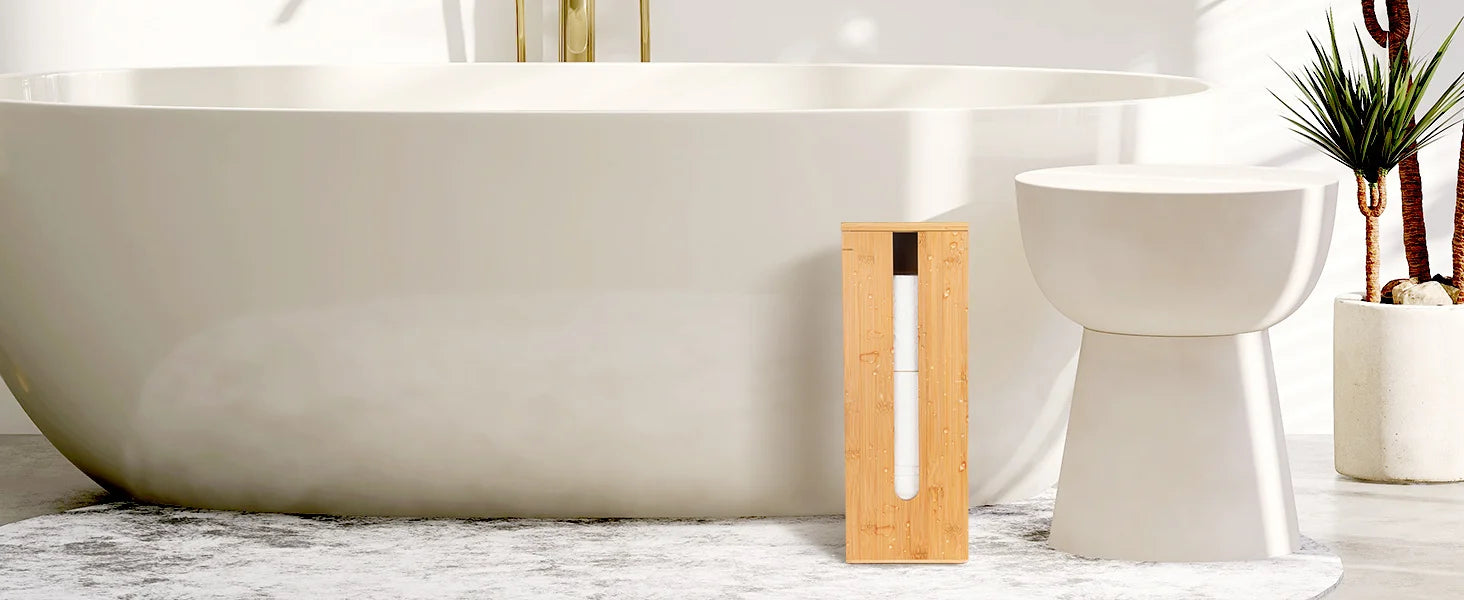Bamboo Toilet Paper Holder