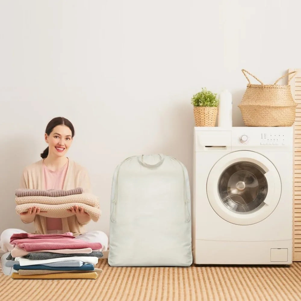 2 Pcs Canvas Laundry bags