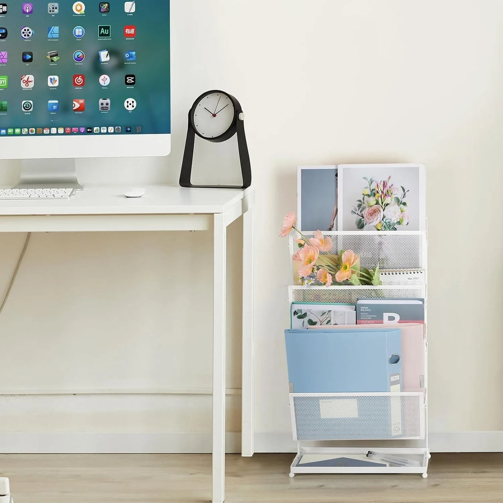 4-Tier Metal Mesh Desk Organizer