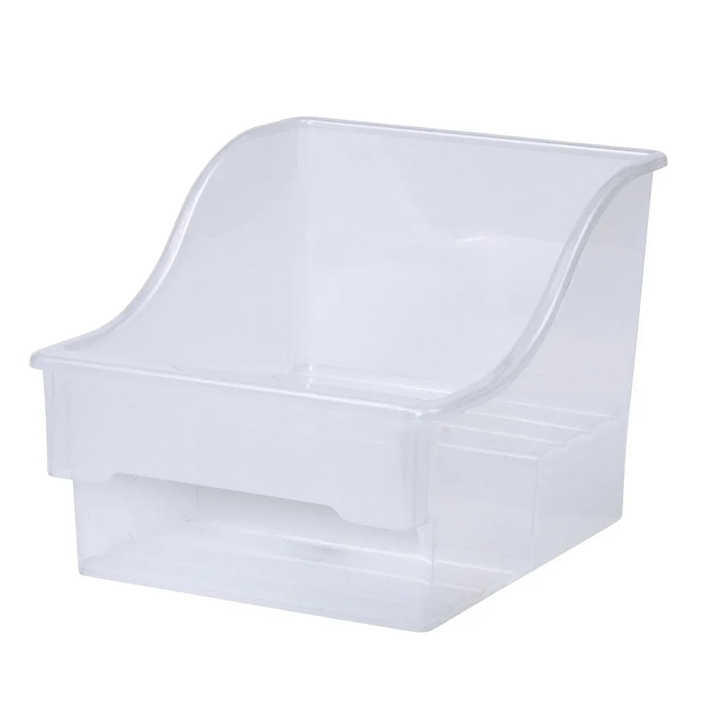 2 Pack Clear Plastic Storage Bins