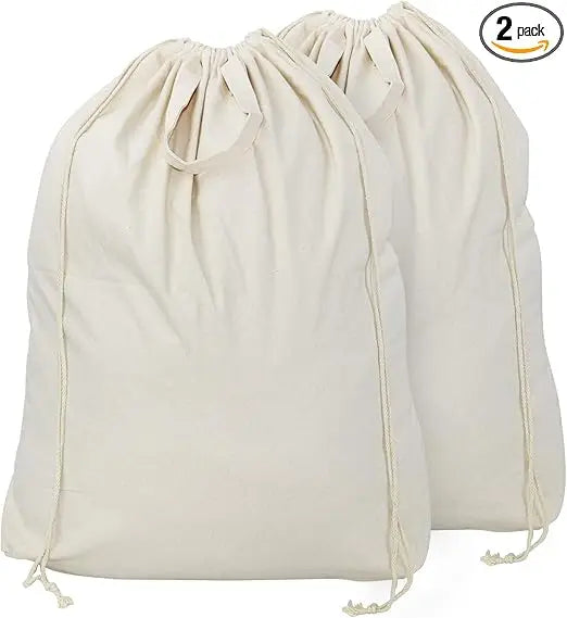 2 Pcs Canvas Laundry bags