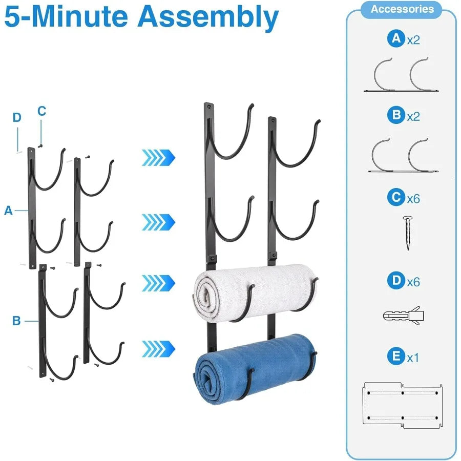 Bathroom Rolled Towel Rack