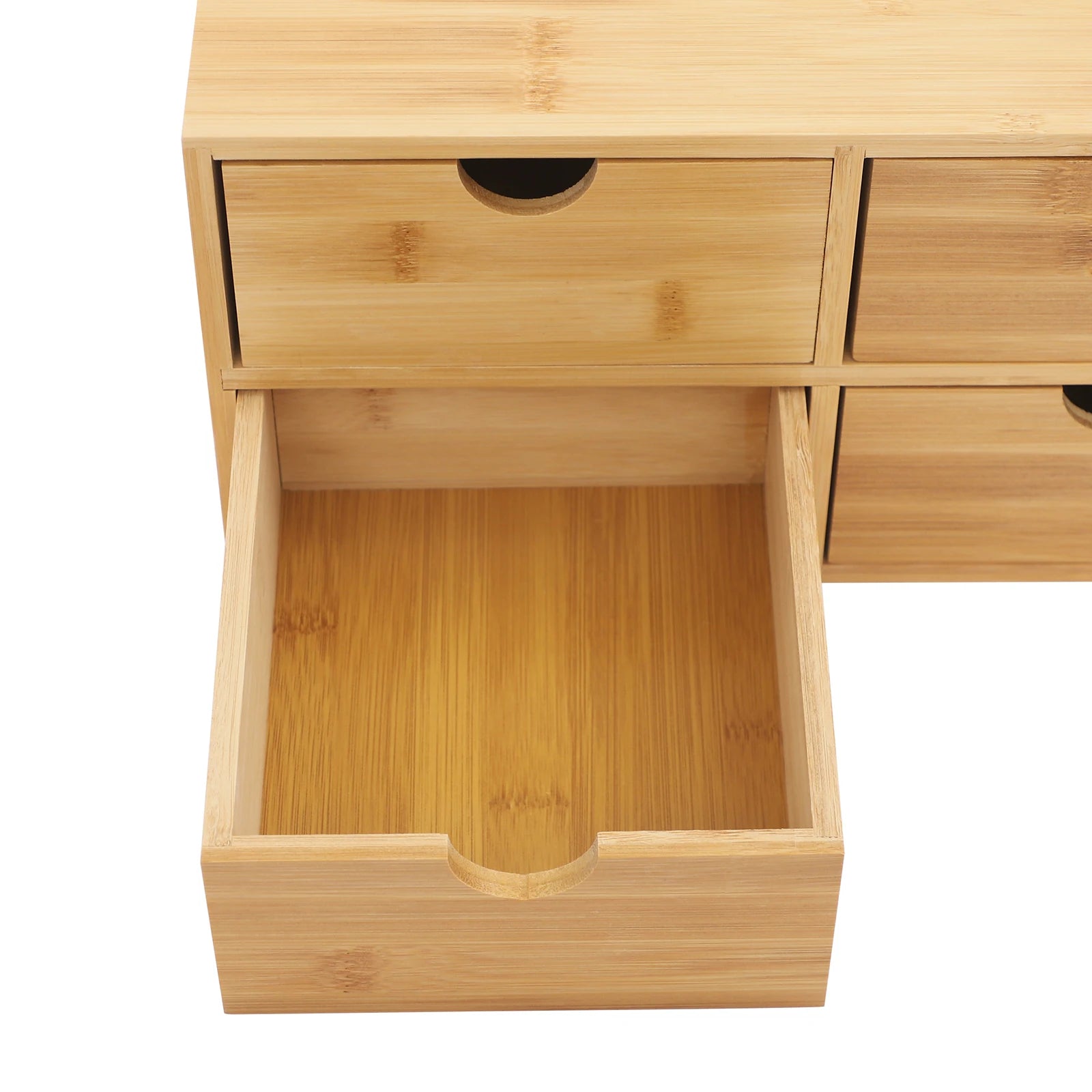 Bamboo 4-Drawer Desktop Organizer
