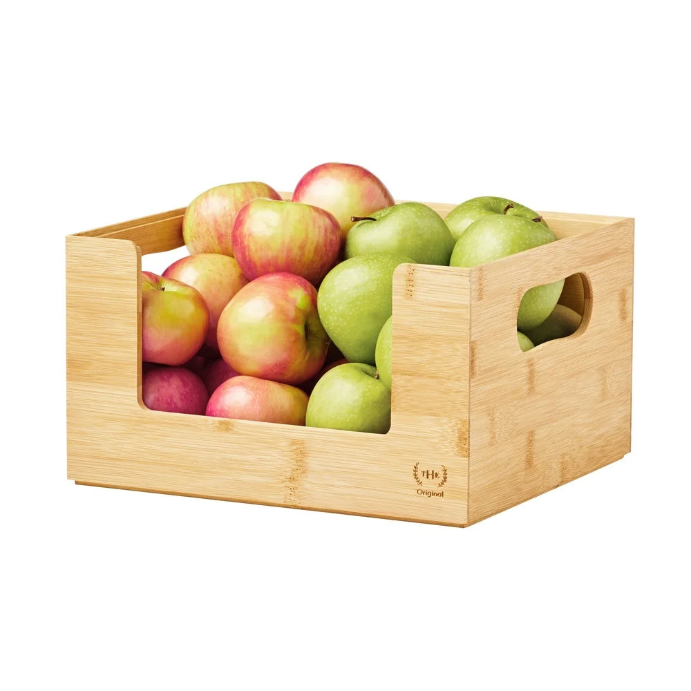 Bamboo Storage Bins Set of 2
