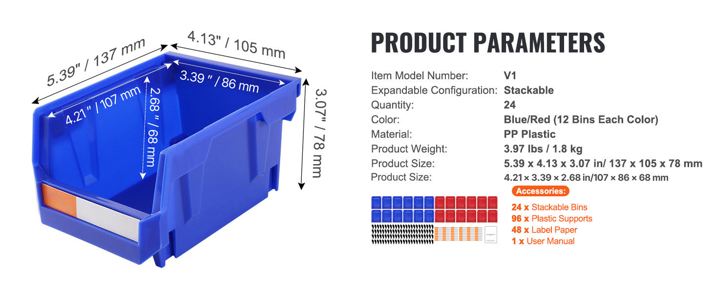 Storage Wall Mounted Organizer Bin