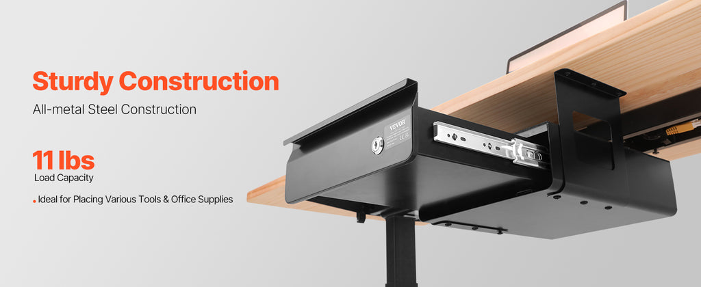 Single/Double Layers Under Desk Drawer 