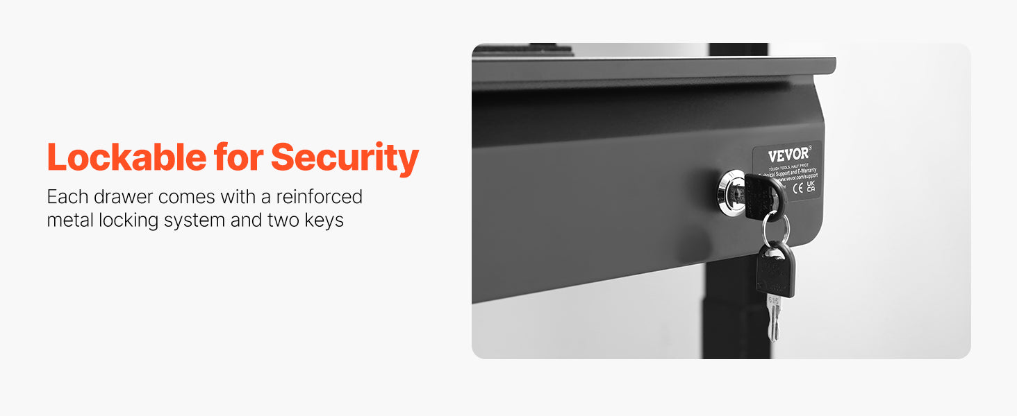 Single/Double Layers Under Desk Drawer 