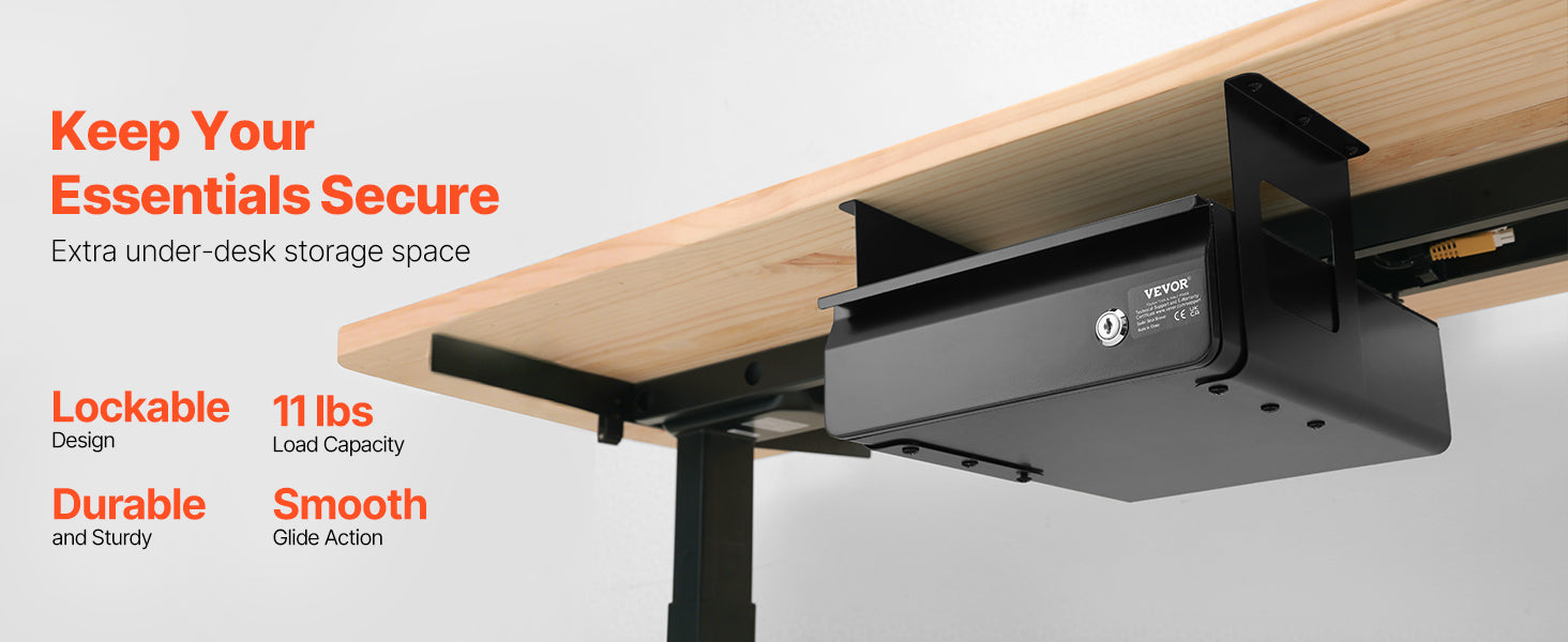 Single/Double Layers Under Desk Drawer 